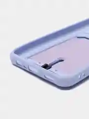 Лавандовый чехол Samsung Galaxy A13 (Самсунг Галакси А13 4G), силиконовый, с карманом для карты