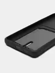 Зеленый чехол Samsung Galaxy A53, Самсунг Галакси А53 силиконовый, с карманом для карты
