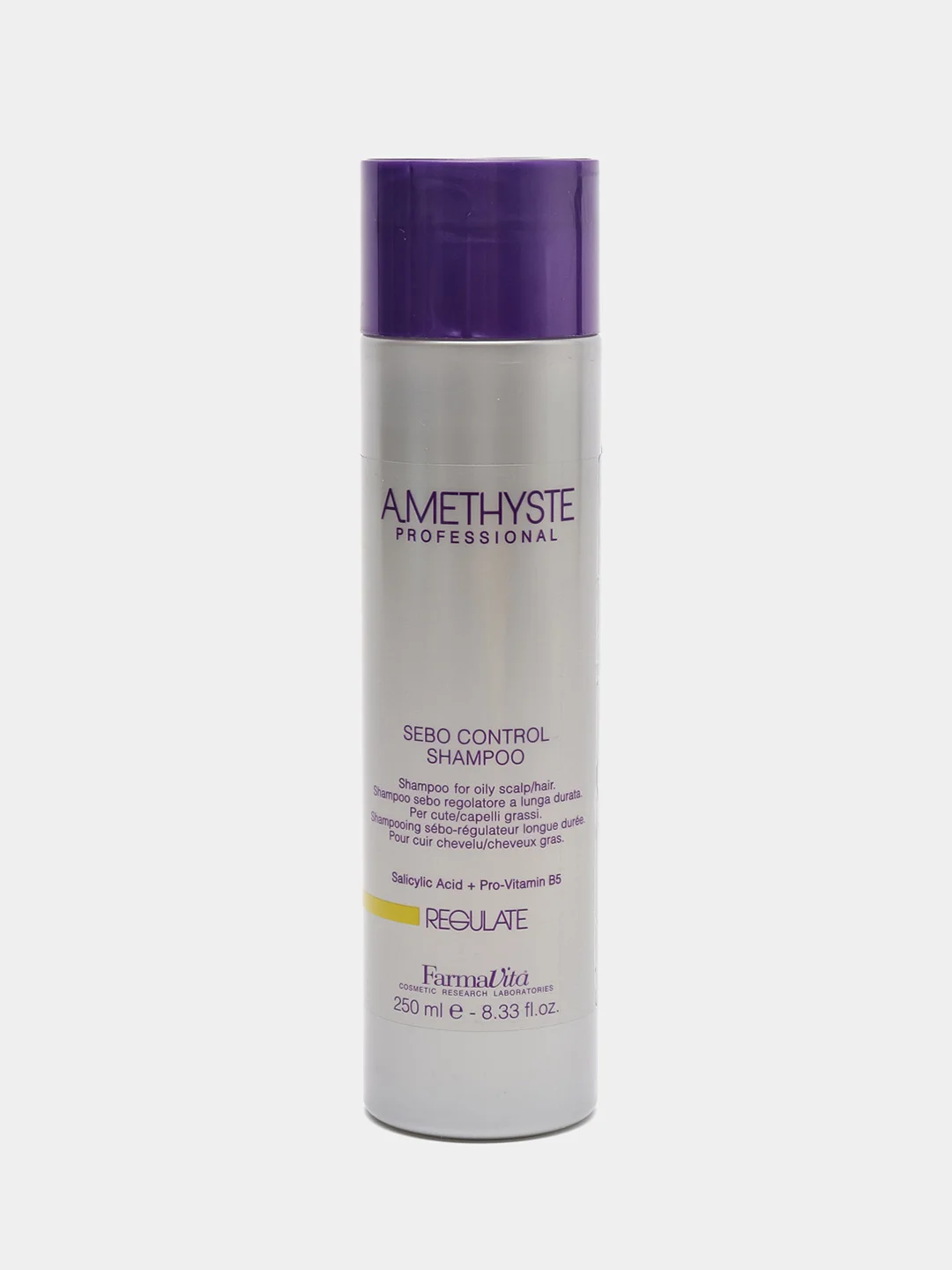 Шампунь FarmaVita Amethyste Regulate Sebo Controll Shampoo, для жирной кожи головы, 250 мл