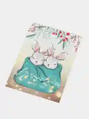 Золотой открытка "С новым годом", 10 х 15 см, авторская