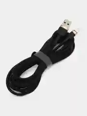 Золотистый хаки кабель Baseus Type-C, Micro USB, Афон, 3 метра Apple/Самсунг/Хонор/Xiaomi/Андроид/Redmi