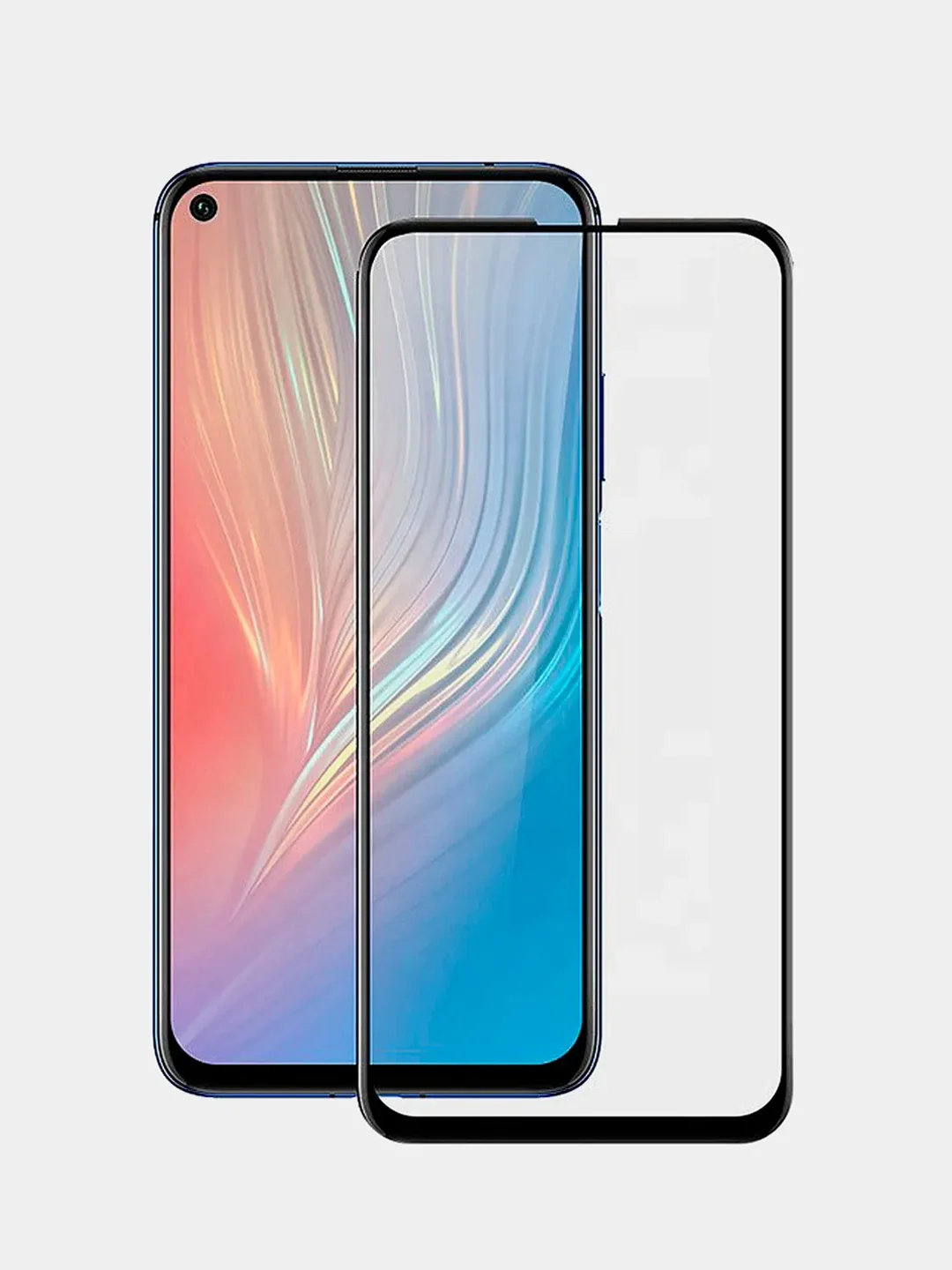 Белый защитное 5D стекло для Huawei, Honor 8S / Y5 2019 / PSmart 2019 / P20 / 10 / P30 / 8A /10i
