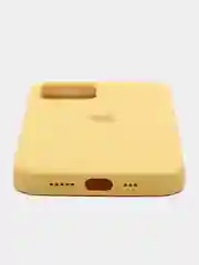 Лимонный чехол Silicone Case для iPhone 12 / iPhone 12 Pro, закрытый низ