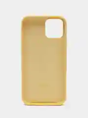 Лимонный чехол Silicone Case для iPhone 12 / iPhone 12 Pro, закрытый низ