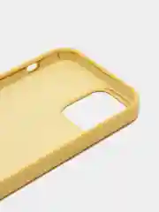 Лимонный чехол Silicone Case для iPhone 12 / iPhone 12 Pro, закрытый низ
