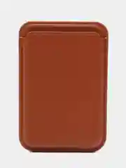 Коричневый картхолдер MagSafe iPhone 7/8/SE/XR/11/12/13/Pro/Max/mini Магнитный кошелек Айфон Магсейф