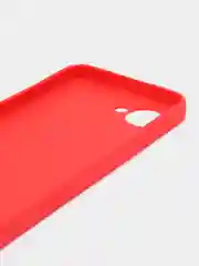 Красный чехол на Realme C30 силиконовый, цветной, матовый