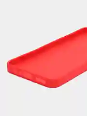 Красный чехол на Realme C30 силиконовый, цветной, матовый