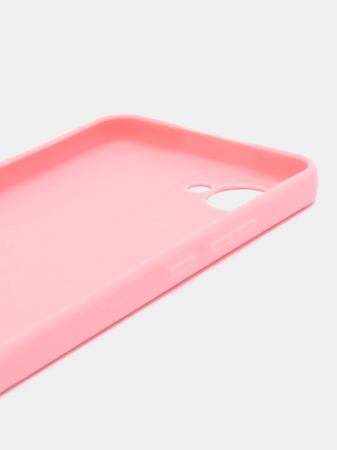 Розовый чехол на Realme C30 силиконовый, цветной, матовый