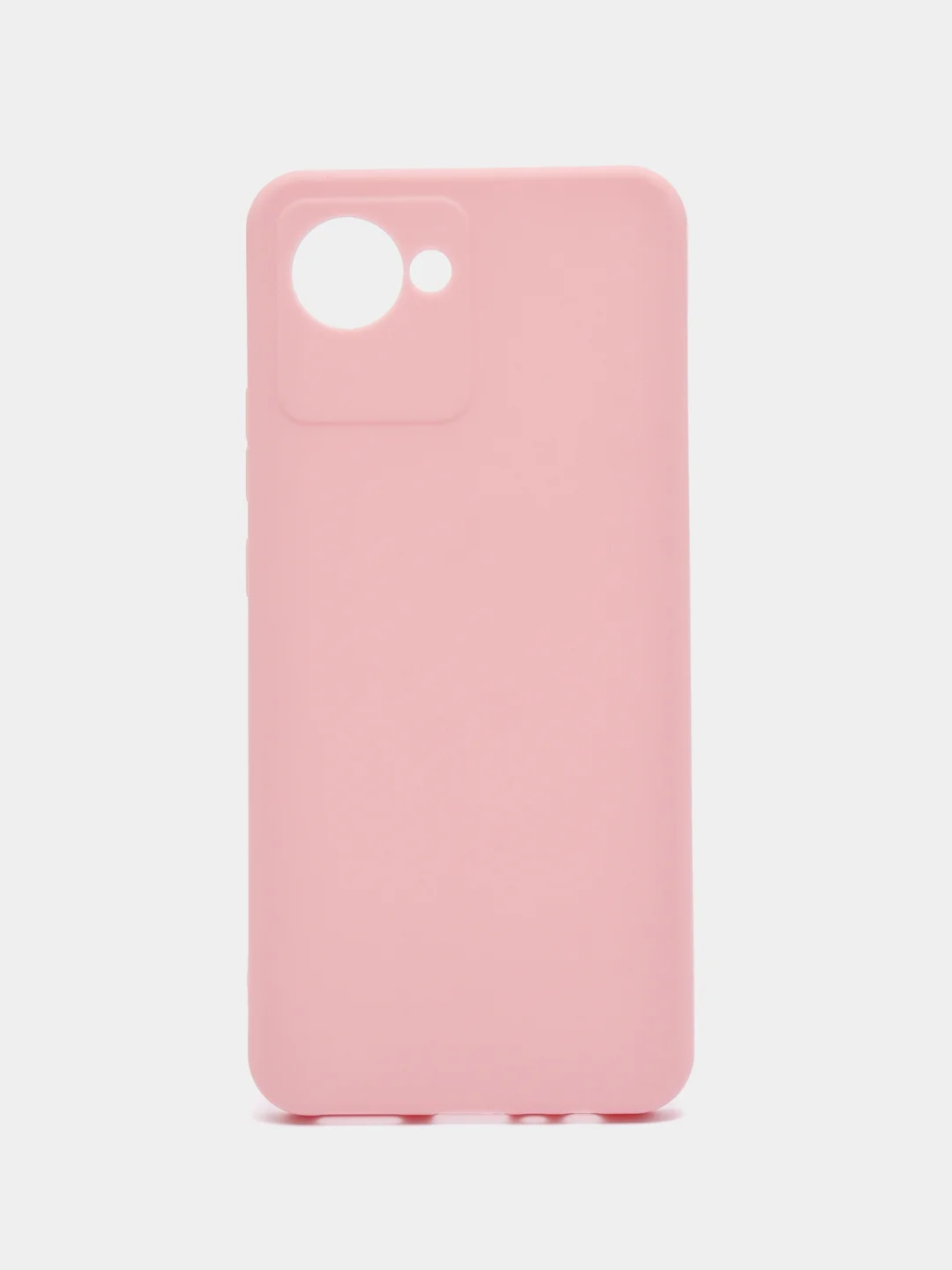 Коралловый меланж чехол на Realme C30 силиконовый, цветной, матовый