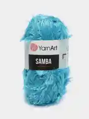 Светло-синий пряжа травка YarnArt Samba, 150 м, 100 г, полиэстер