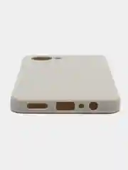 Серый чехол на Realme C30 силиконовый, цветной, матовый