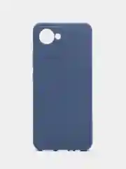 Синий чехол на Realme C30 силиконовый, цветной, матовый