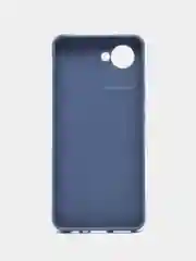 Синий чехол на Realme C30 силиконовый, цветной, матовый