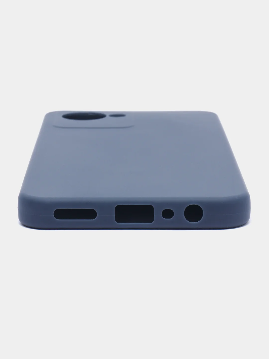 Синий чехол на Realme C30 силиконовый, цветной, матовый