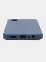 Синий чехол на Realme C30 силиконовый, цветной, матовый