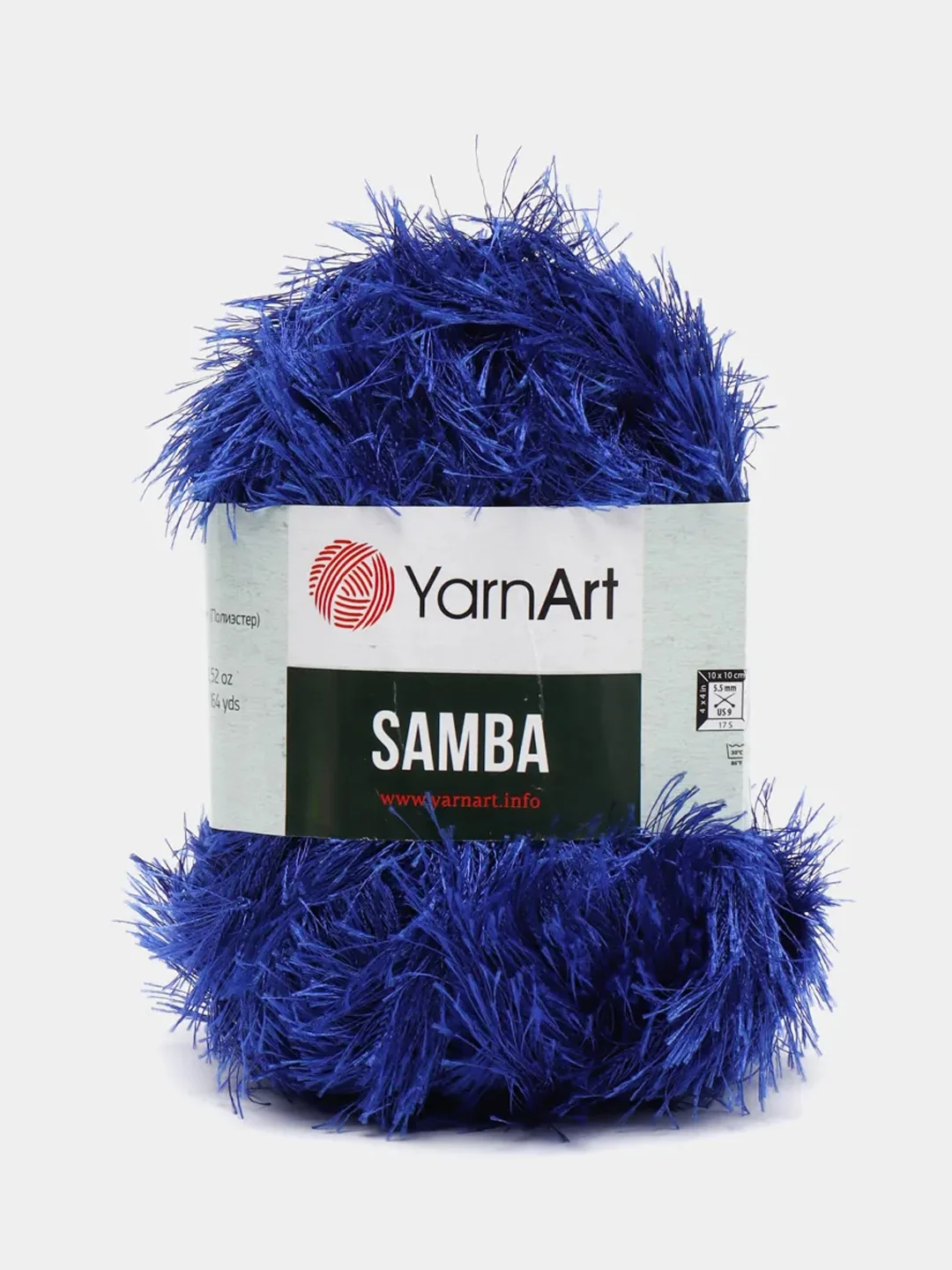 Лазурный пряжа травка YarnArt Samba, 150 м, 100 г, полиэстер