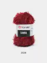 Вишнёвый пряжа травка YarnArt Samba, 150 м, 100 г, полиэстер