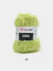 Горчичный пряжа травка YarnArt Samba, 150 м, 100 г, полиэстер