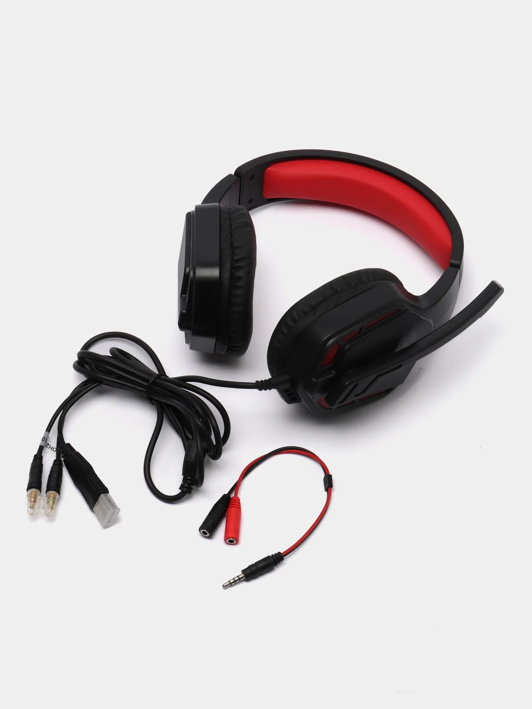 Игровые наушники  Redragon Themis красный + черный, кабель 2 м
