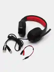 Игровые наушники  Redragon Themis красный + черный, кабель 2 м