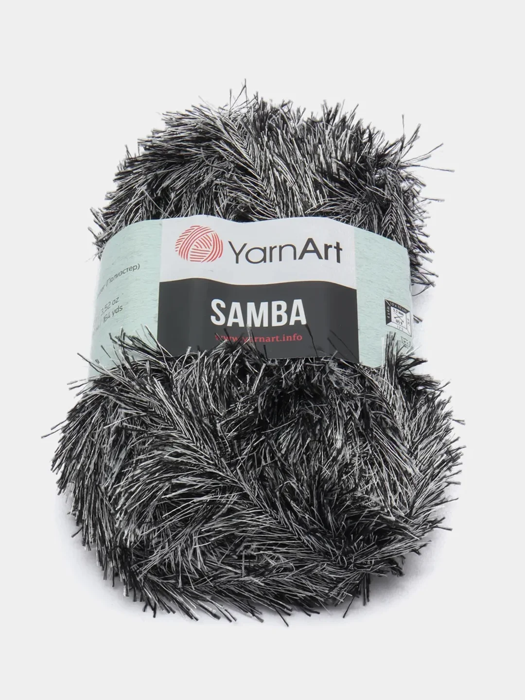 Тёмно-серый пряжа травка YarnArt Samba, 150 м, 100 г, полиэстер
