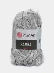 Серый металлик пряжа травка YarnArt Samba, 150 м, 100 г, полиэстер
