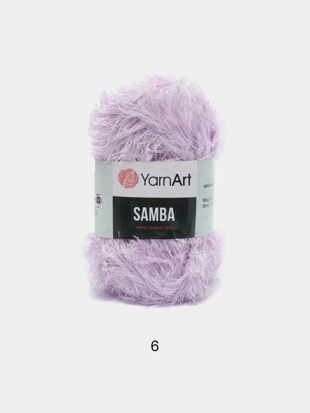 Сиреневый пряжа травка YarnArt Samba, 150 м, 100 г, полиэстер