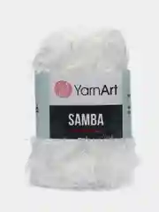 Белый пряжа травка YarnArt Samba, 150 м, 100 г, полиэстер