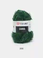 Зеленый пряжа травка YarnArt Samba, 150 м, 100 г, полиэстер