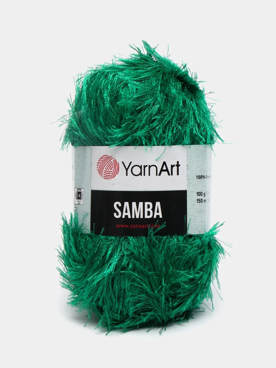 Лесной зеленый пряжа травка YarnArt Samba, 150 м, 100 г, полиэстер