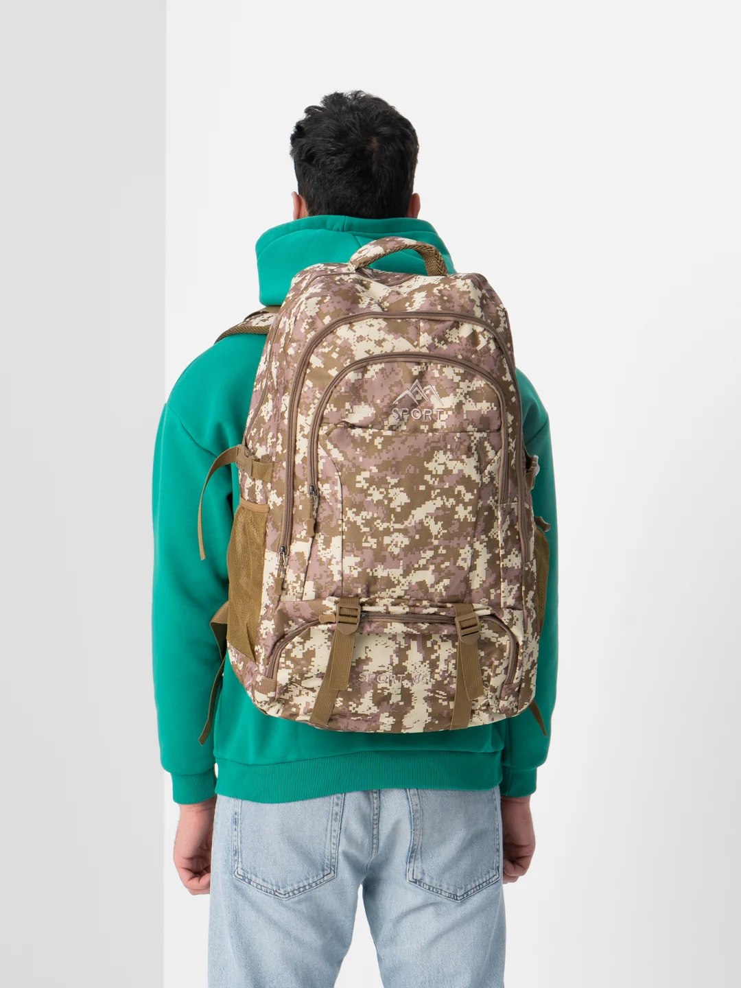 Хаки рюкзак туристический SPORT, тактический, 50 л