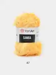Желтый пряжа травка YarnArt Samba, 150 м, 100 г, полиэстер