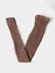 Коричневый колготки детские со стразами/детские колготки в сетку/Колготки для девочек со стразами