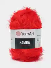 Алый пряжа травка YarnArt Samba, 150 м, 100 г, полиэстер