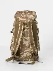 Хаки рюкзак туристический, тактический, с флагом РФ, 50 л