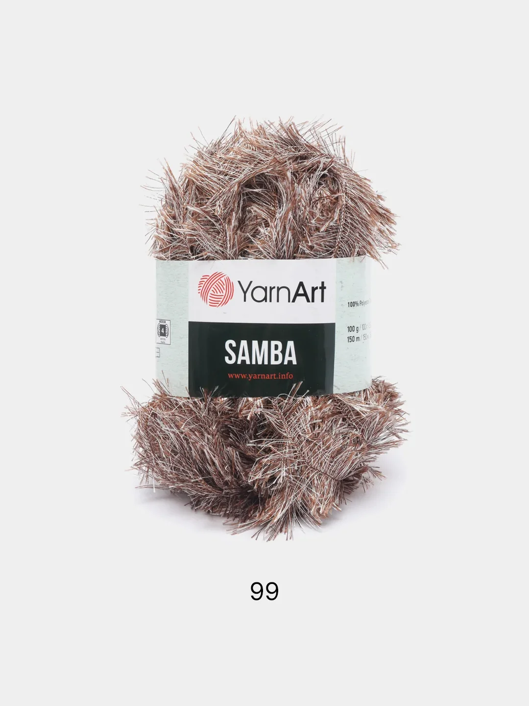 Терракотовый пряжа травка YarnArt Samba, 150 м, 100 г, полиэстер