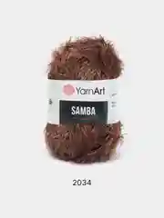 Шоколадный пряжа травка YarnArt Samba, 150 м, 100 г, полиэстер