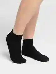 Черный носки унисекс, короткие, однотонные