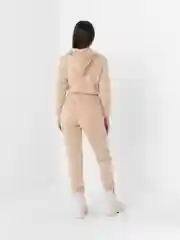 Бежевый комбинезон женский