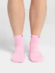Розовый носки женские, спортивные, короткие