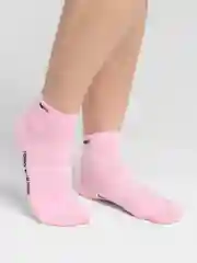 Розовый носки женские, спортивные, короткие