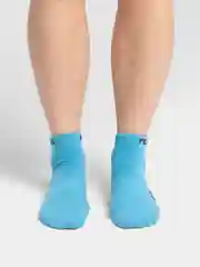 Голубой носки женские, спортивные, короткие