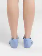 Голубой носки женские, спортивные, короткие