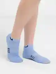 Голубой носки женские, спортивные, короткие