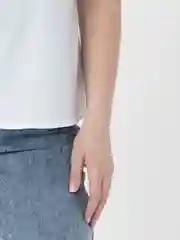 Белый топ женский базовый