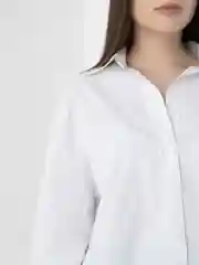 Белый рубашка женская, оверсайз