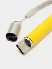 Желтый набор инструментов для алмазной мозаики, со светодиодным фонариком USB, 6 насадок