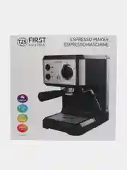 Кофеварка FIRST FA-5476-1 Black, 1050 Вт, 15 бар, 1,25 л, капучинатор, Black