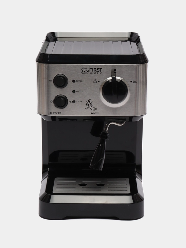 Кофеварка FIRST FA-5476-1 Black, 1050 Вт, 15 бар, 1,25 л, капучинатор, Black